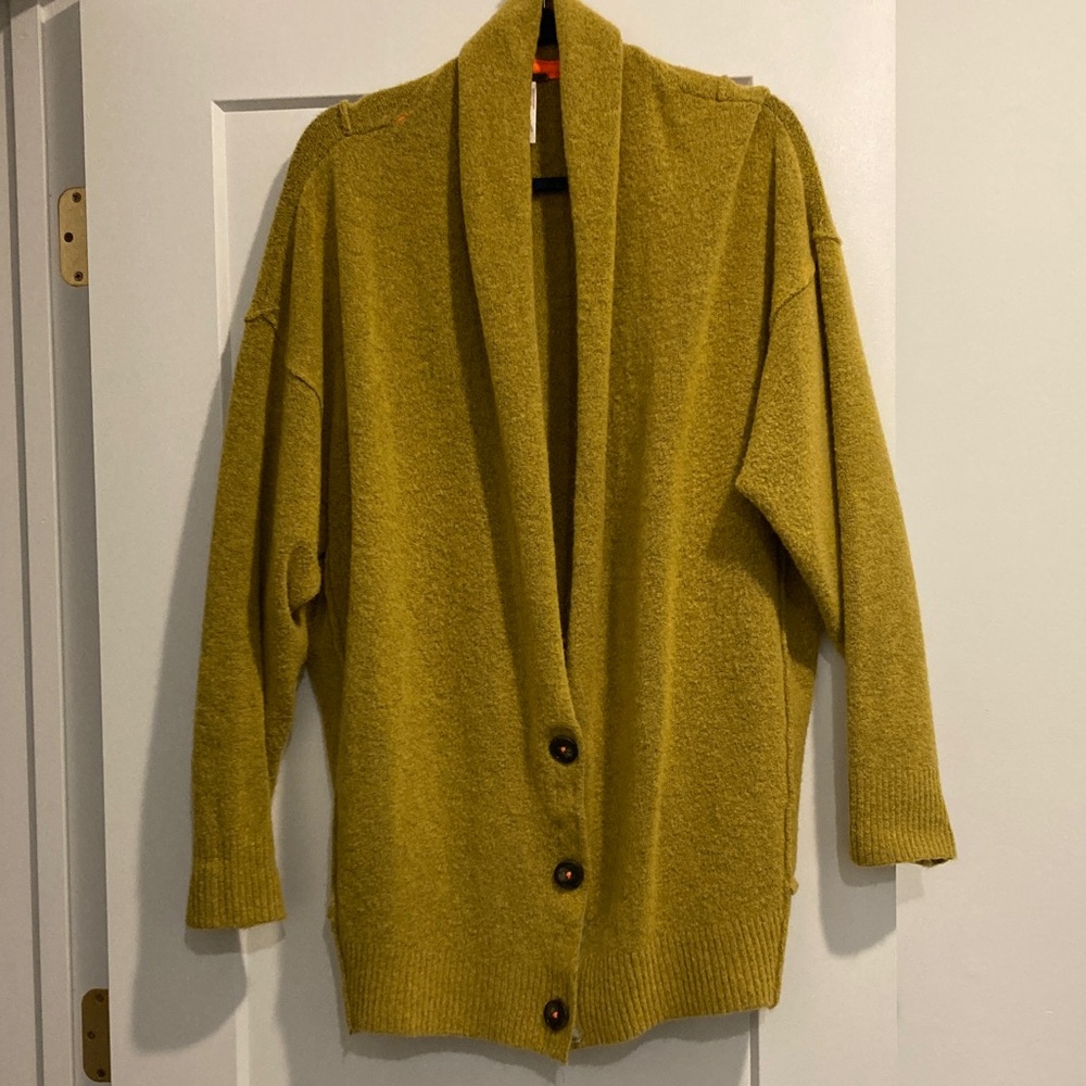 Free People Golden Cardigan Sweater